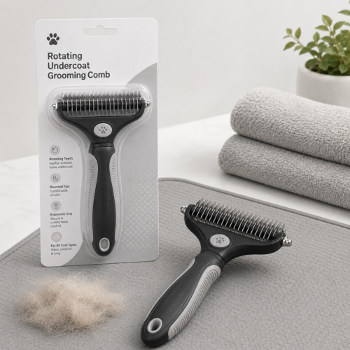 Rotating Undercoat Grooming Comb